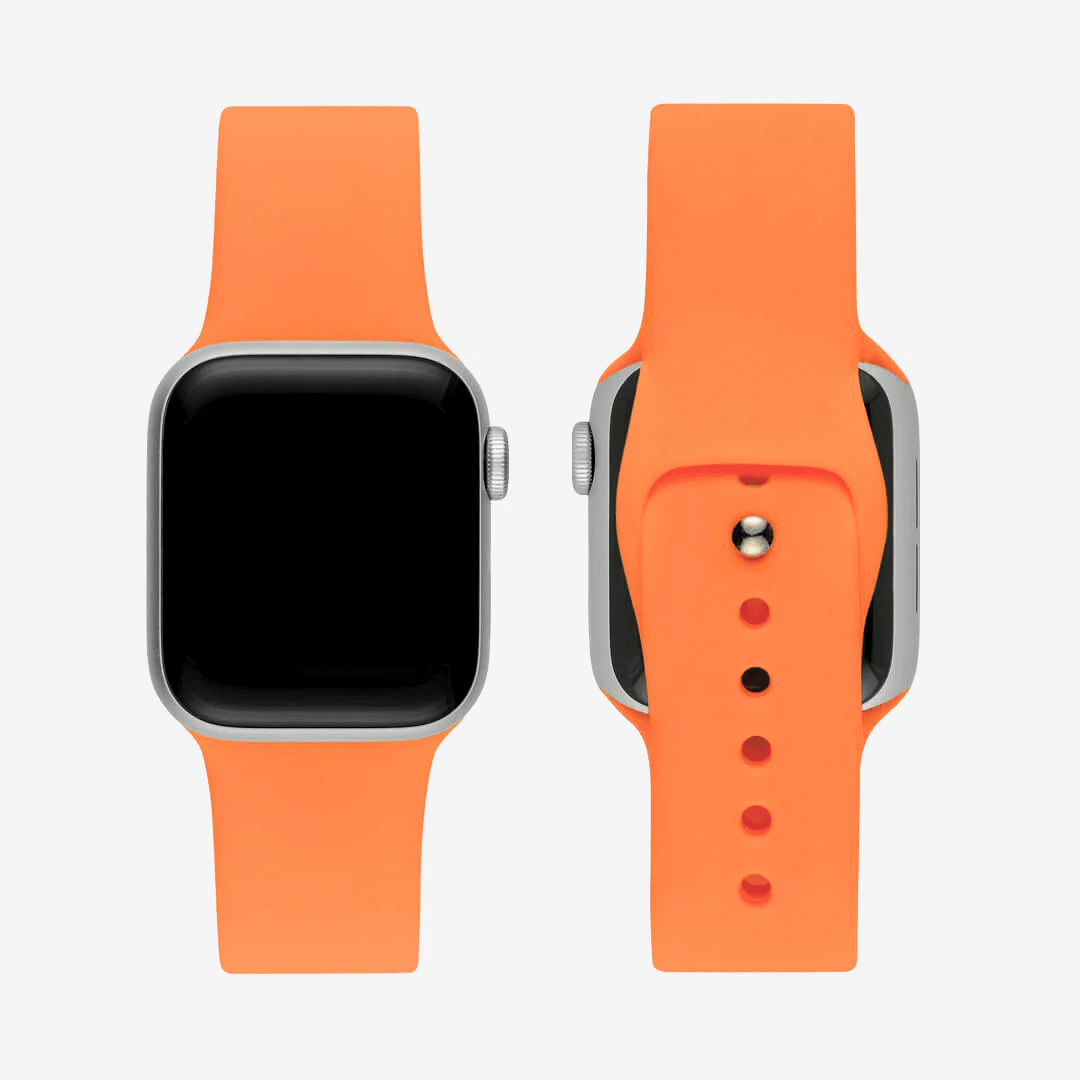 Turuncu Silikon Kordon – Apple Watch Uyumlu (S/M & M/L)