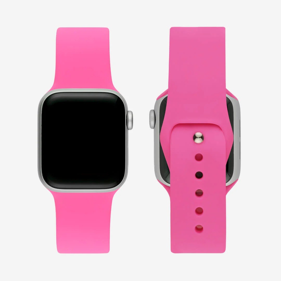 Barbie Pembesi Silikon Kordon – Apple Watch Uyumlu (S/M & M/L)