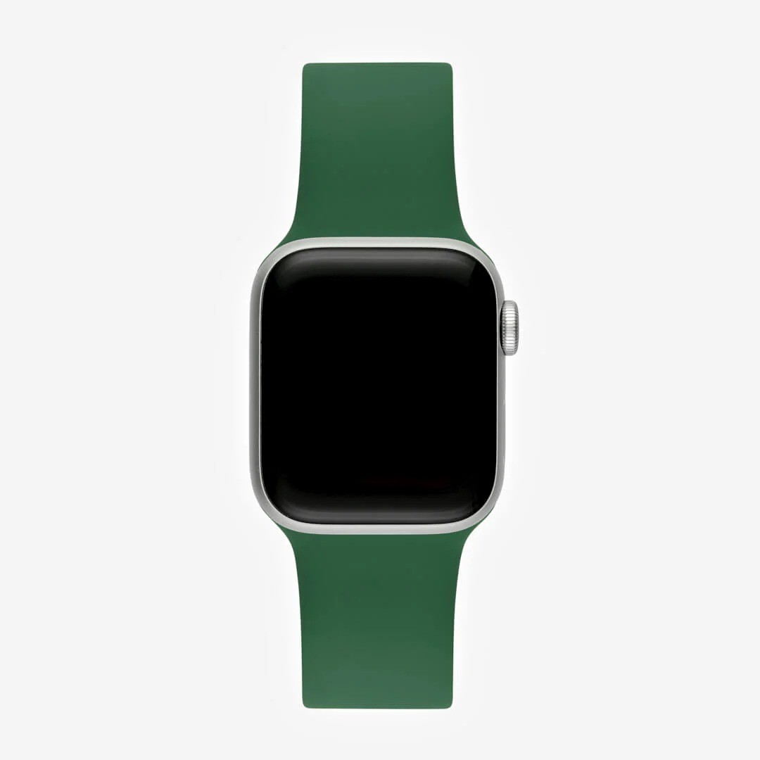 Çam Yeşili Silikon Kordon – Apple Watch Uyumlu (S/M & M/L)