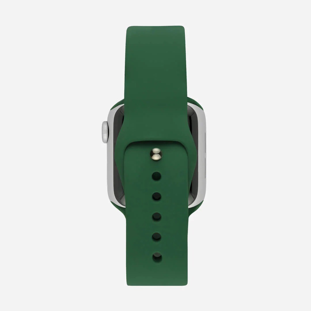 Çam Yeşili Silikon Kordon – Apple Watch Uyumlu (S/M & M/L)