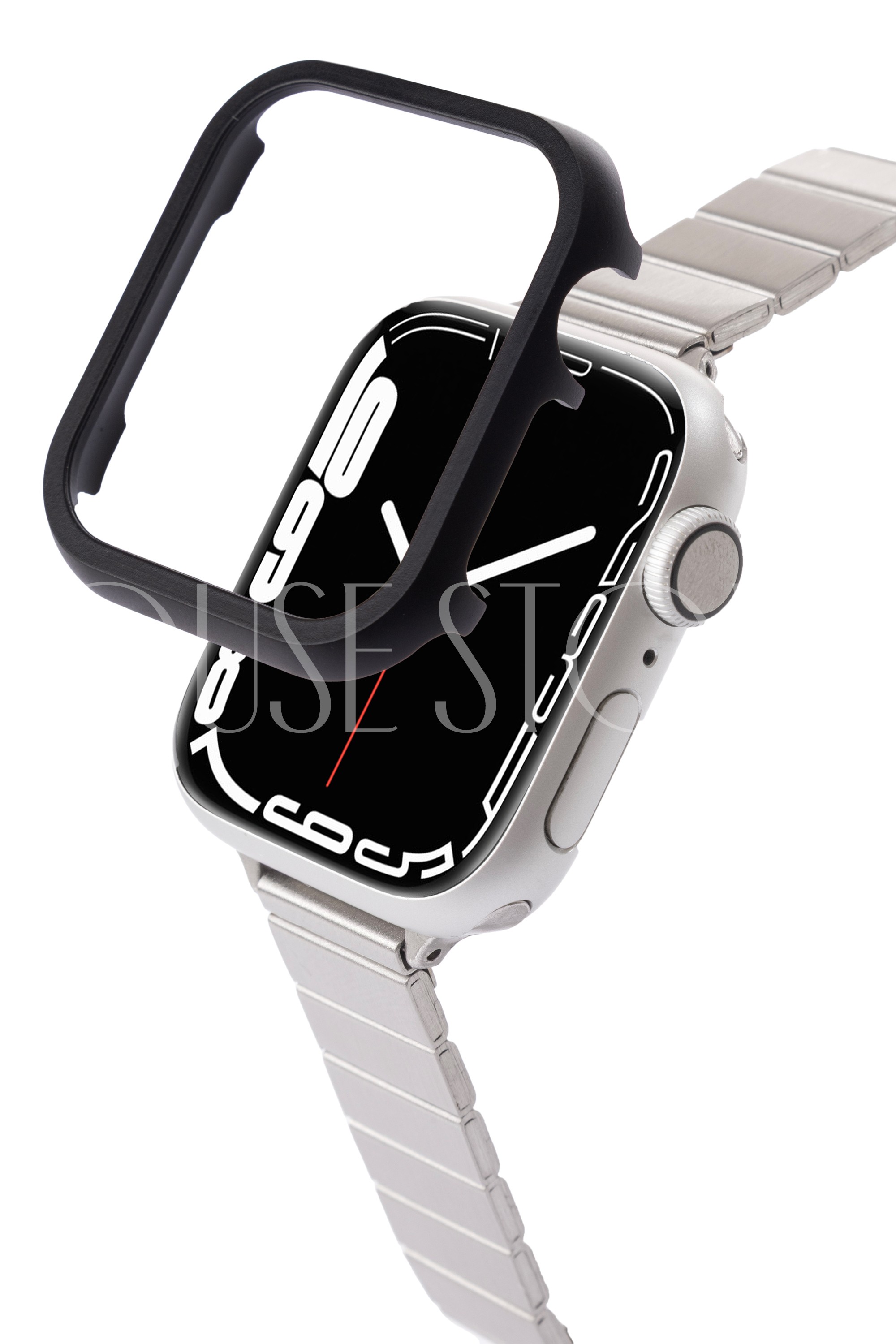Apple Watch Alüminyum Bumper Kasa Koruyucu - Siyah
