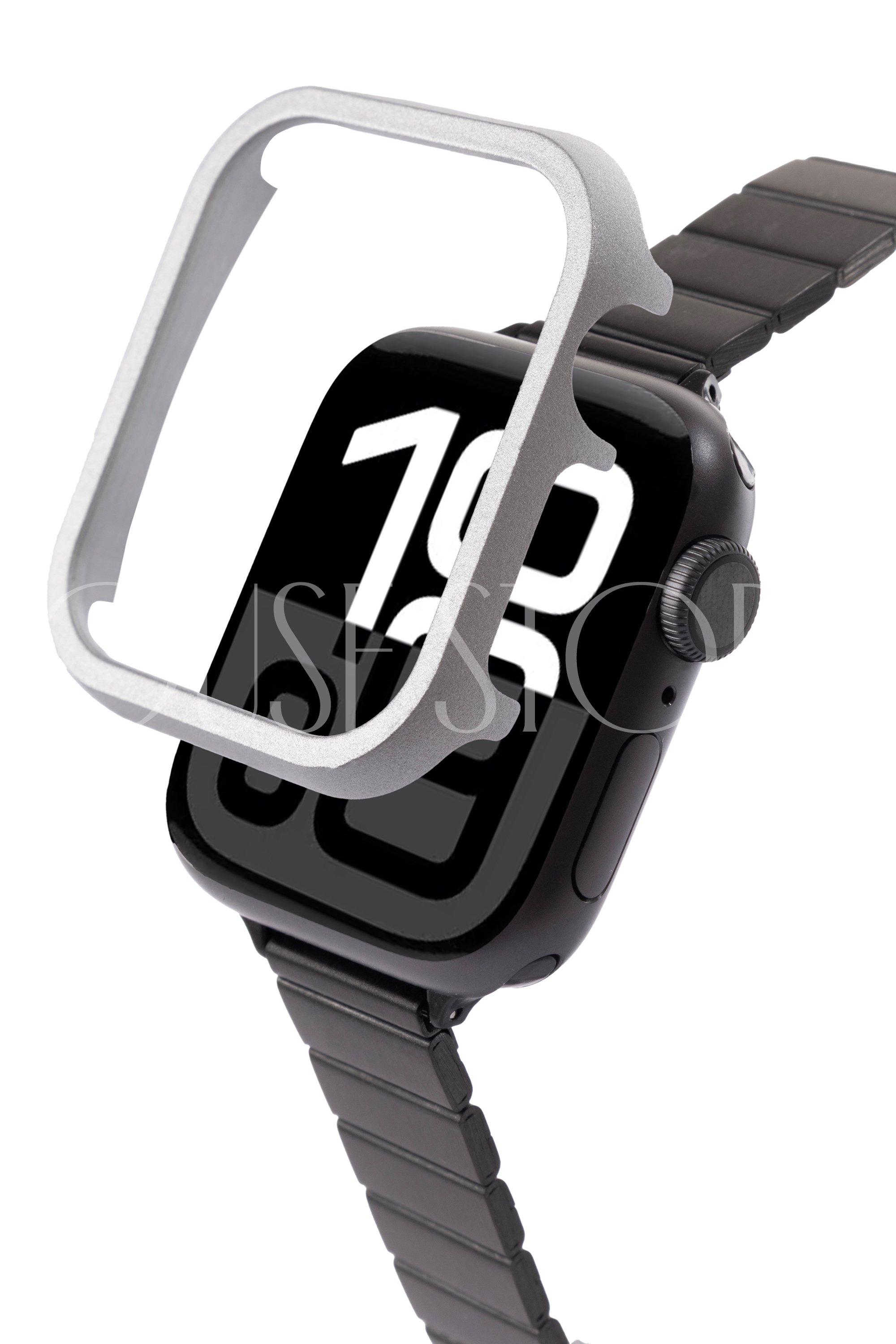 Apple Watch Alüminyum Bumper Kasa Koruyucu - Gümüş