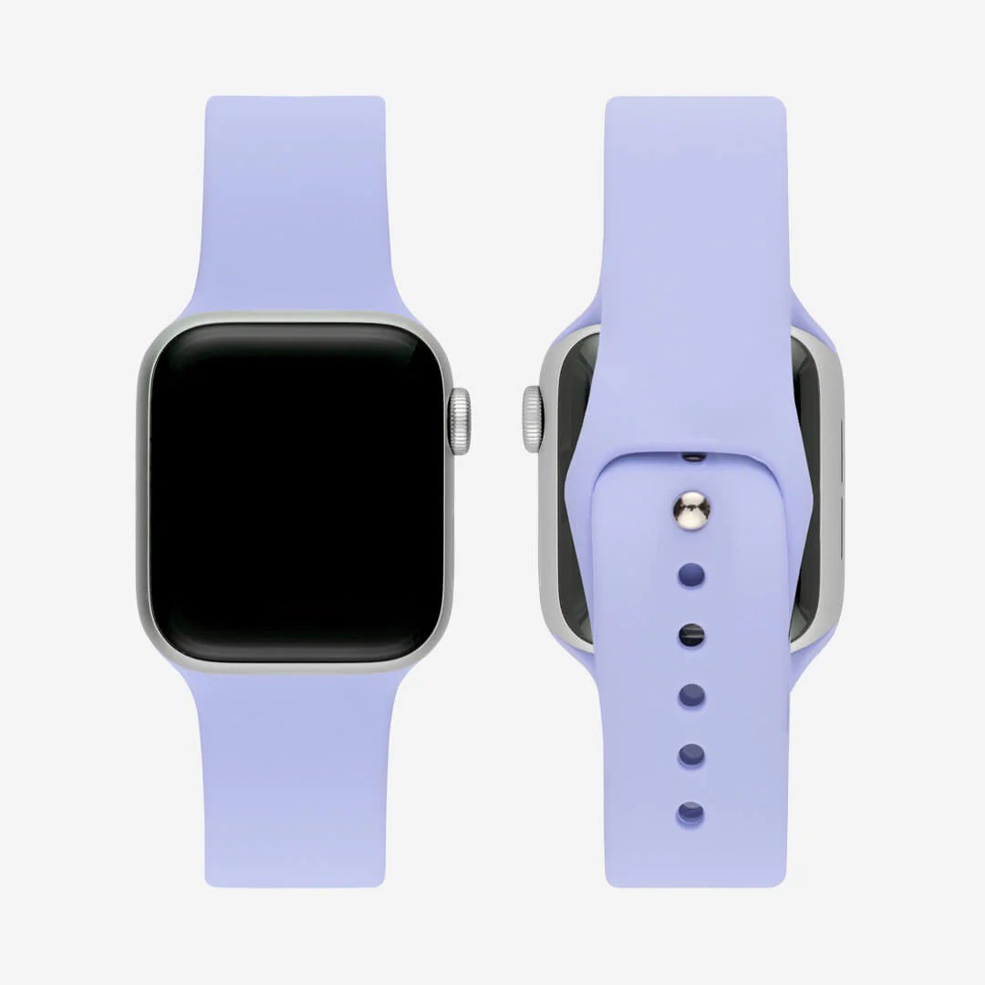 Lila Silikon Kordon – Apple Watch Uyumlu (S/M & M/L)