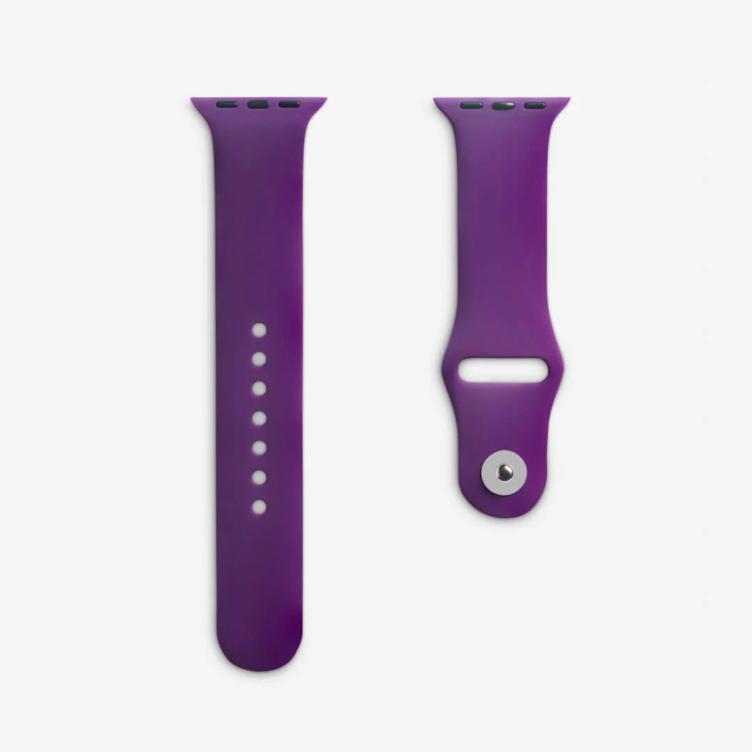 Mor Silikon Kordon – Apple Watch Uyumlu (S/M & M/L)