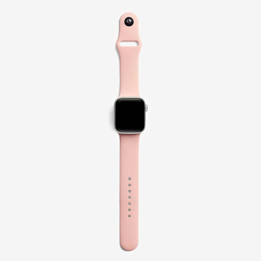 Allık Pembesi Silikon Kordon – Apple Watch Uyumlu (S/M & M/L)