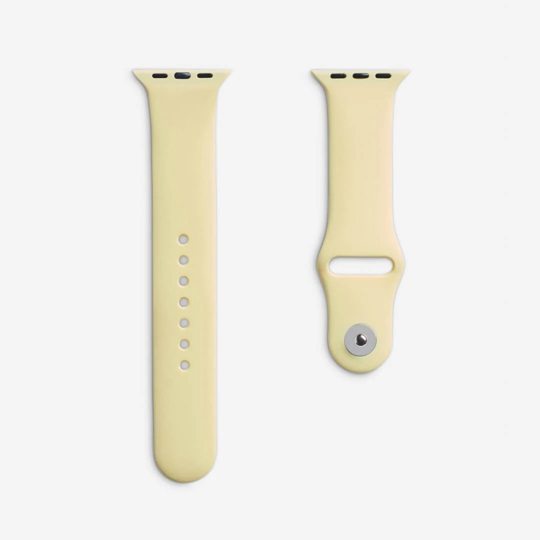 Limon Sarısı Silikon Kordon – Apple Watch Uyumlu (S/M & M/L)
