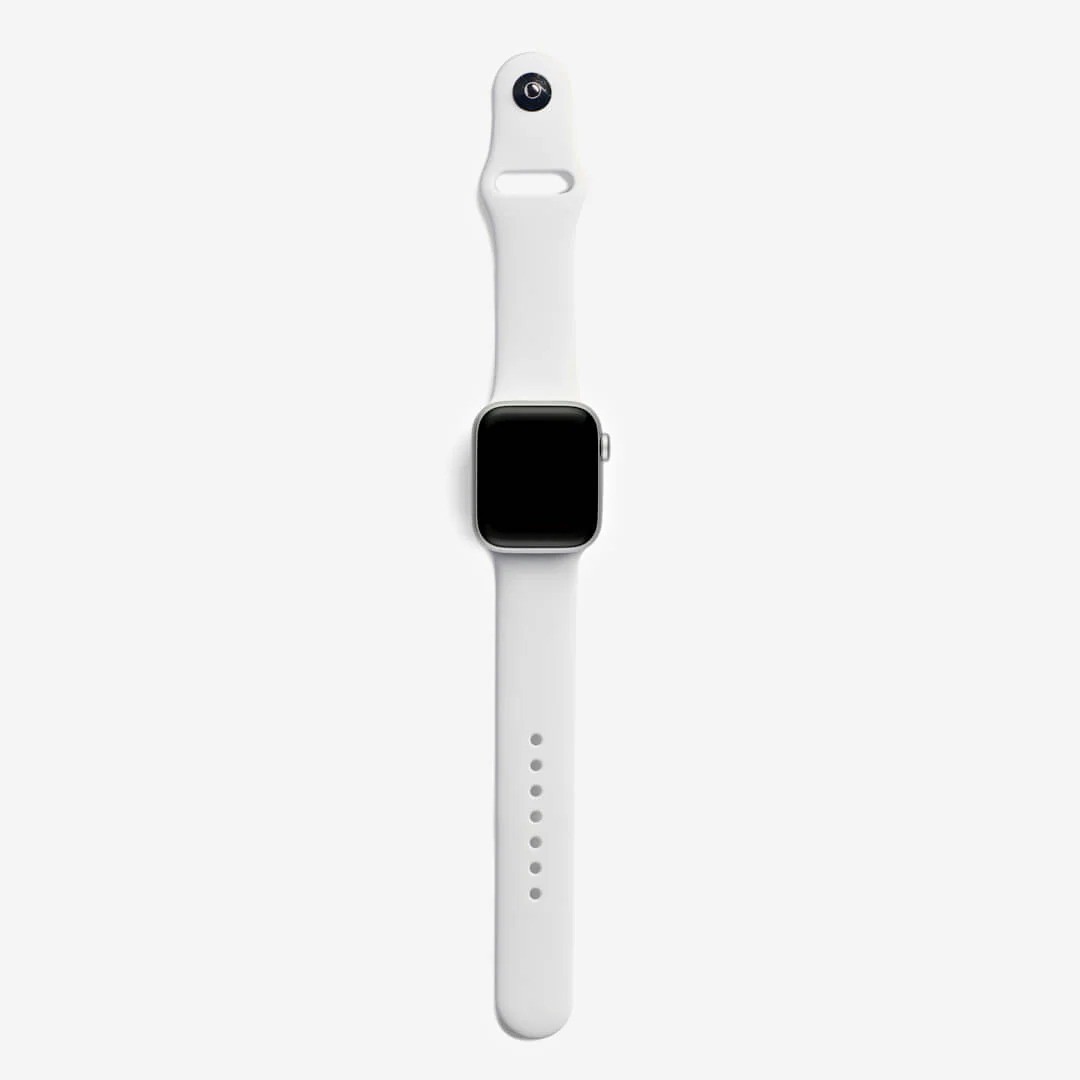 Beyaz Silikon Kordon – Apple Watch Uyumlu (S/M & M/L)