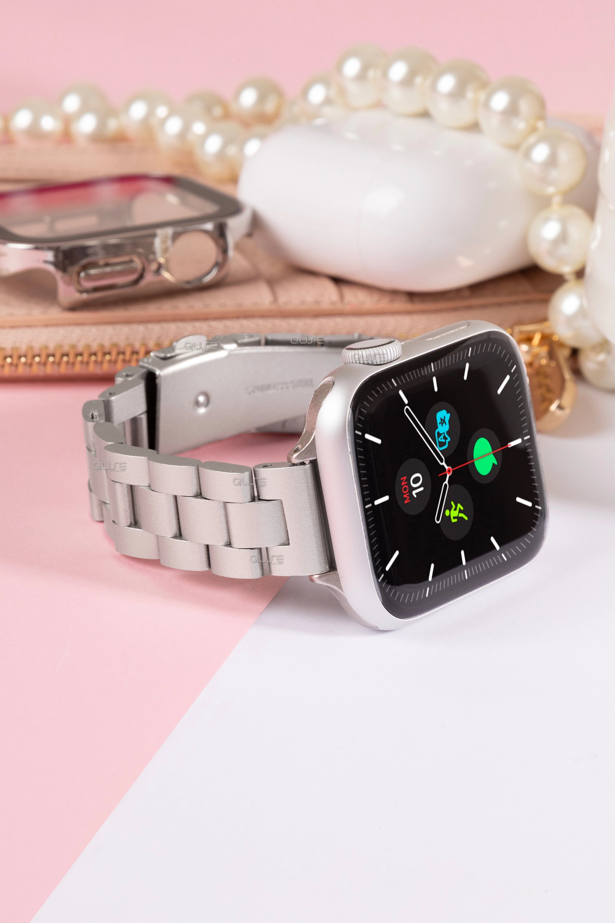 Clario Slim Serisi - Apple Watch ile Uyumlu Paslanmaz Çelik Kordon