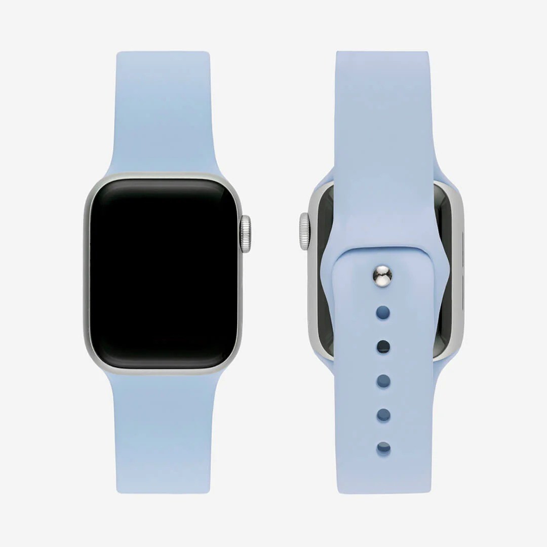 Sis Mavisi Silikon Kordon – Apple Watch Uyumlu (S/M & M/L)