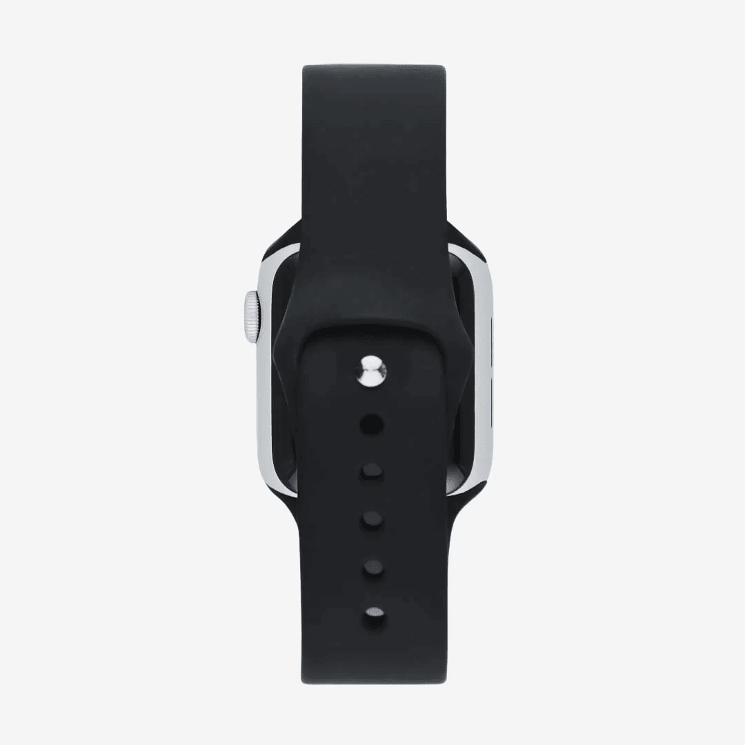 Siyah Silikon Kordon – Apple Watch Uyumlu (S/M & M/L)