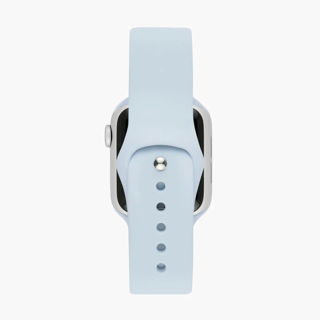 Buz Mavisi Silikon Kordon – Apple Watch Uyumlu (S/M & M/L)