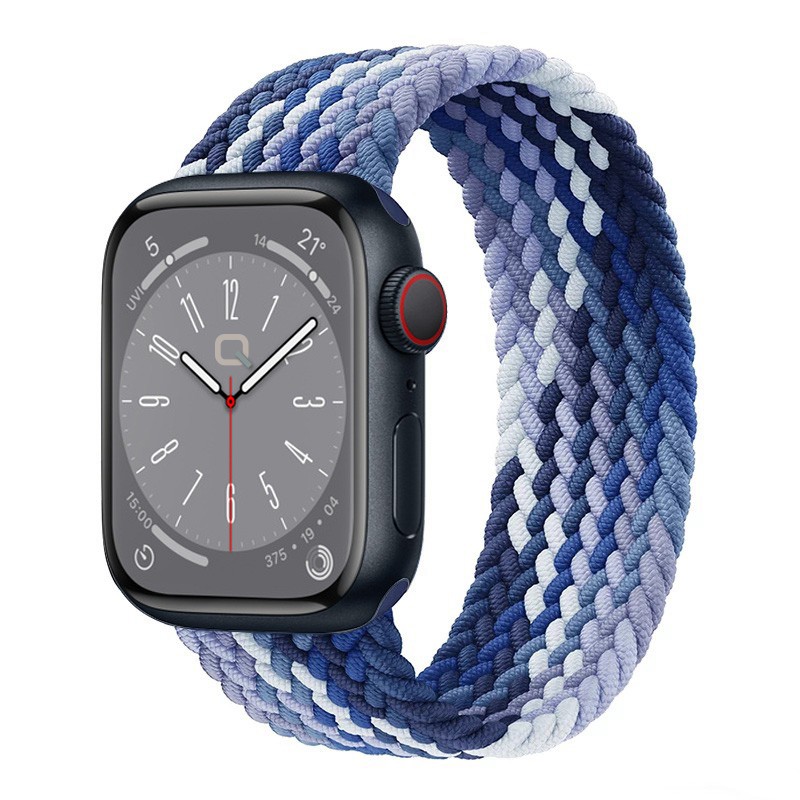 Yaban Mersini Apple Watch Örgü Solo Loop Kordon – Small & Medium