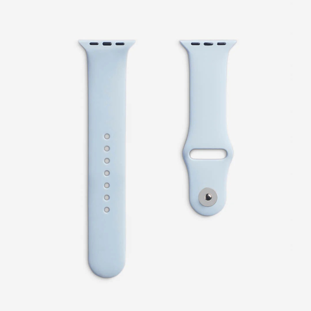 Sis Mavisi Silikon Kordon – Apple Watch Uyumlu (S/M & M/L)