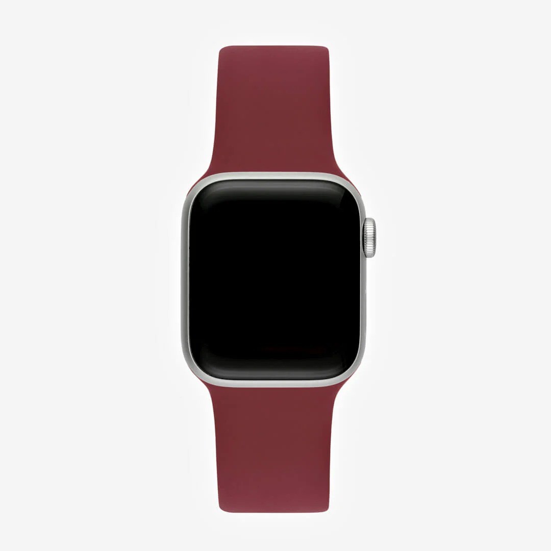 Mürdüm Silikon Kordon – Apple Watch Uyumlu (S/M & M/L)