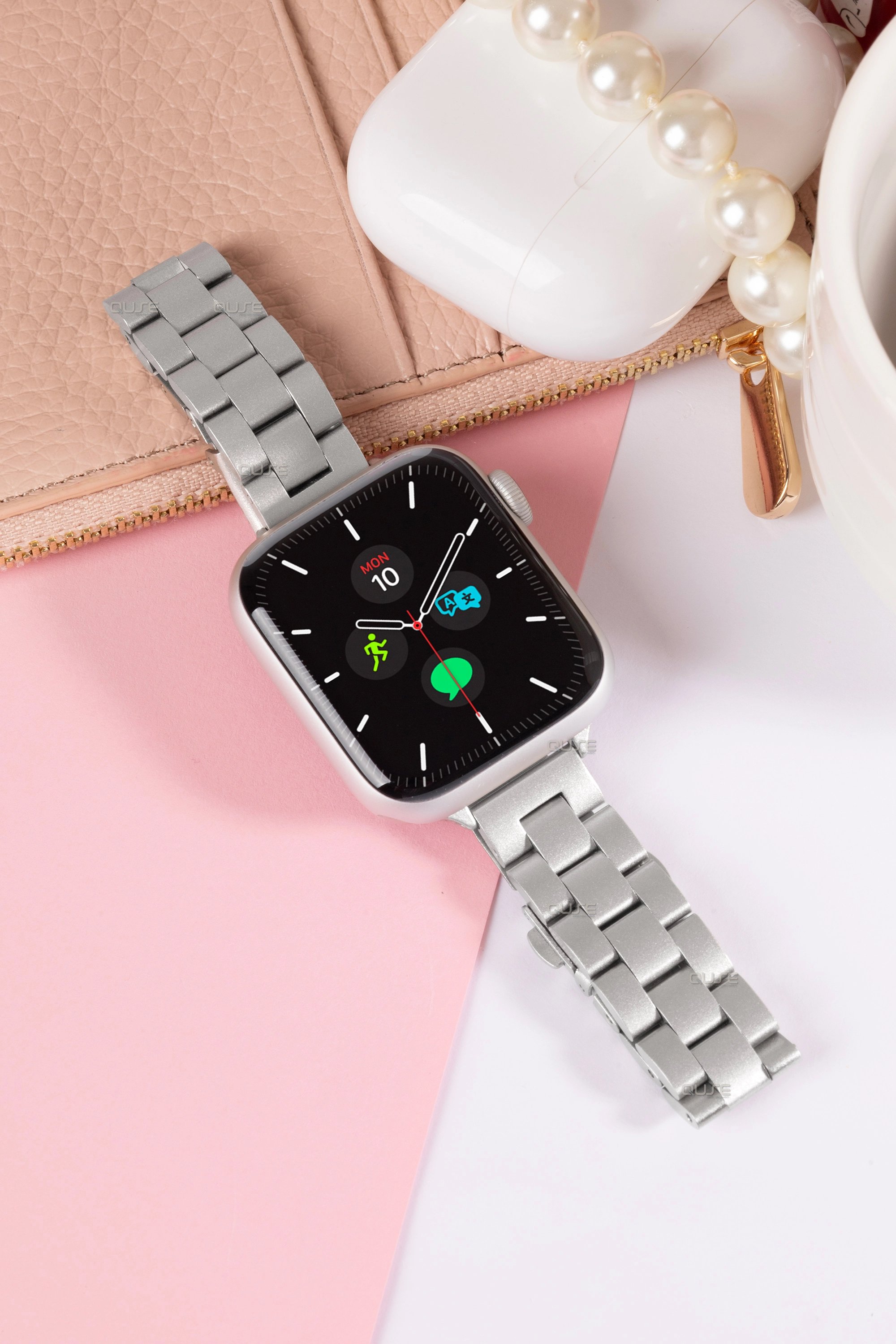 Clario Slim Serisi - Apple Watch ile Uyumlu Paslanmaz Çelik Kordon