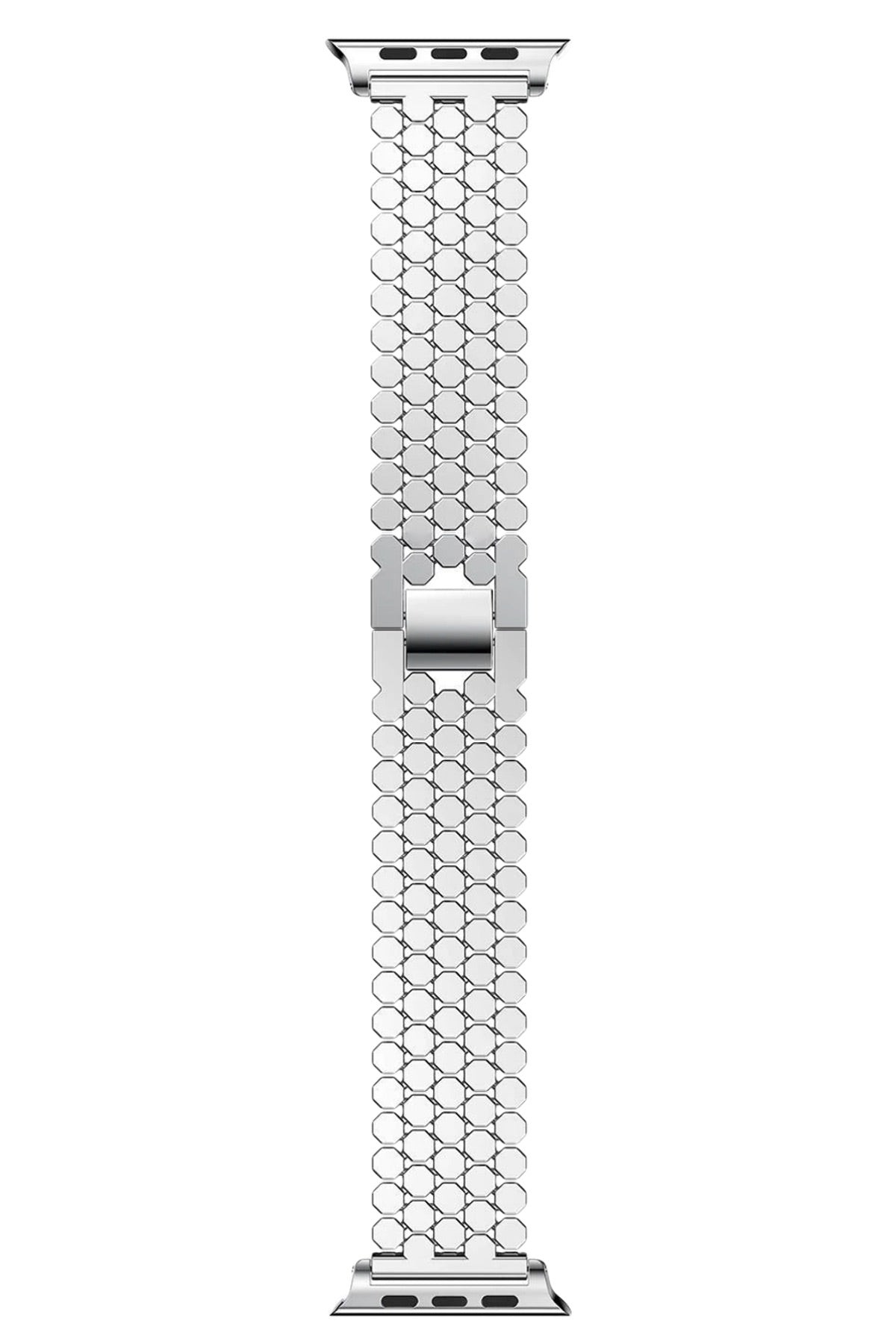 Bal Peteği Serisi - Apple Watch ile Uyumlu Paslanmaz Çelik Kordon