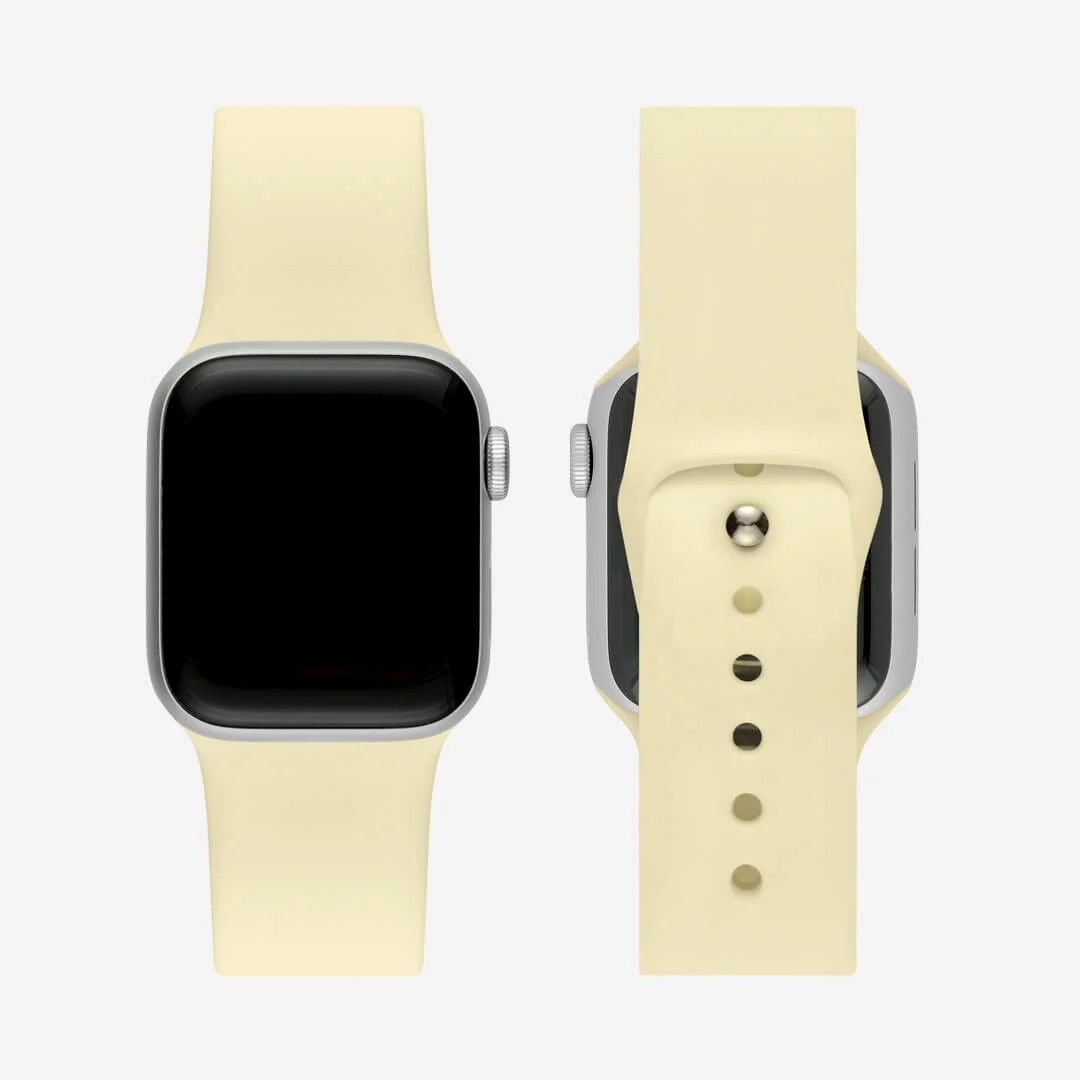 Limon Sarısı Silikon Kordon – Apple Watch Uyumlu (S/M & M/L)