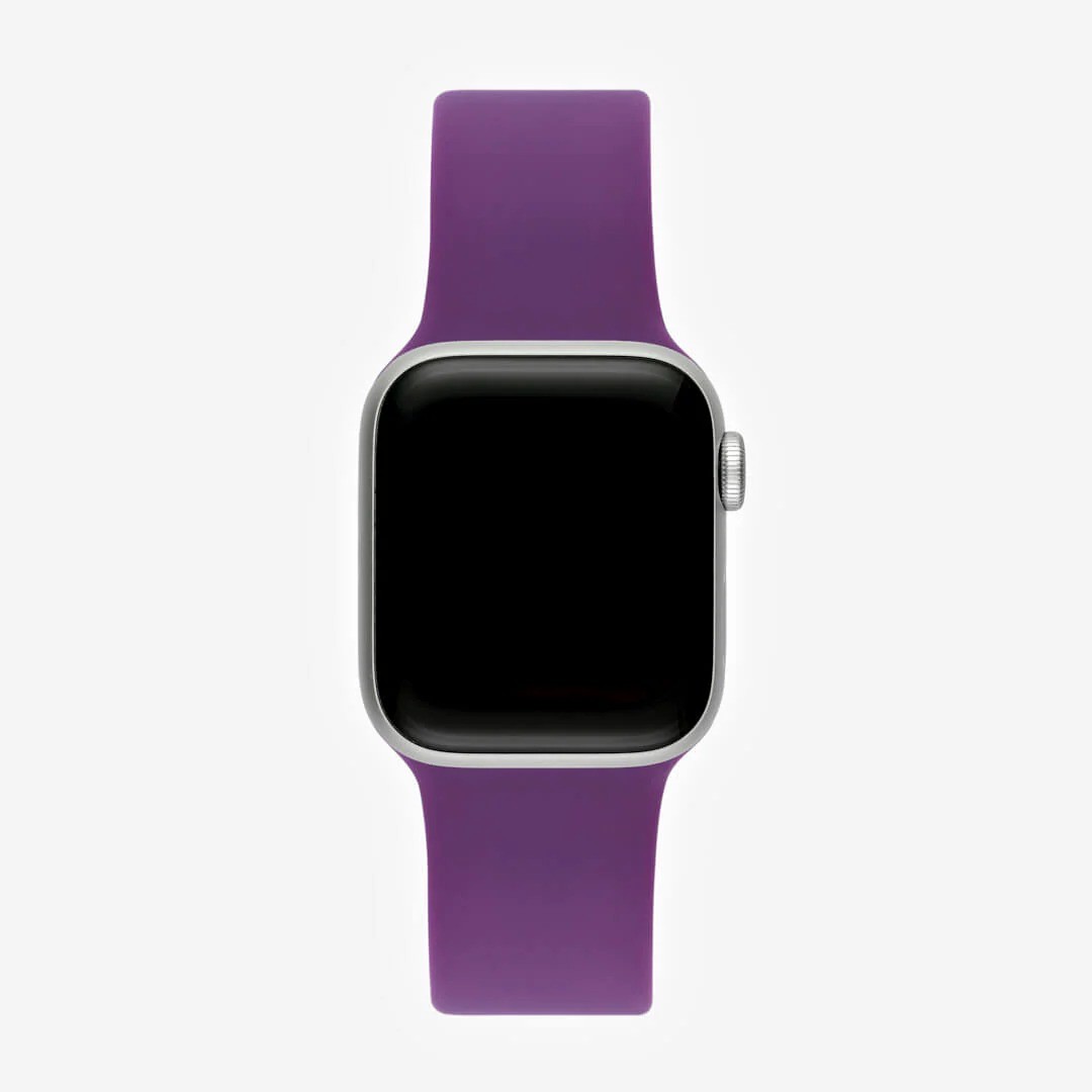 Mor Silikon Kordon – Apple Watch Uyumlu (S/M & M/L)