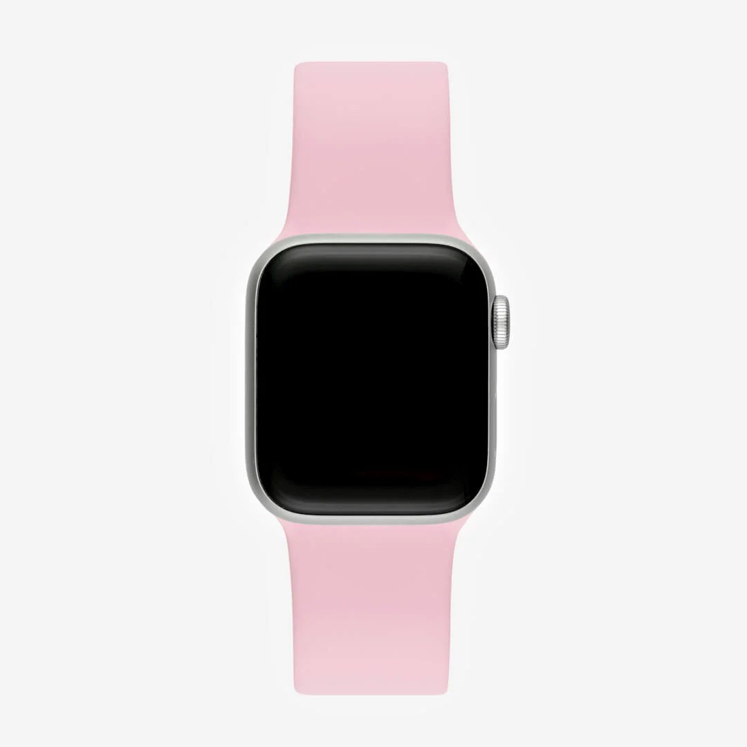 Pembe Silikon Kordon – Apple Watch Uyumlu (S/M & M/L)