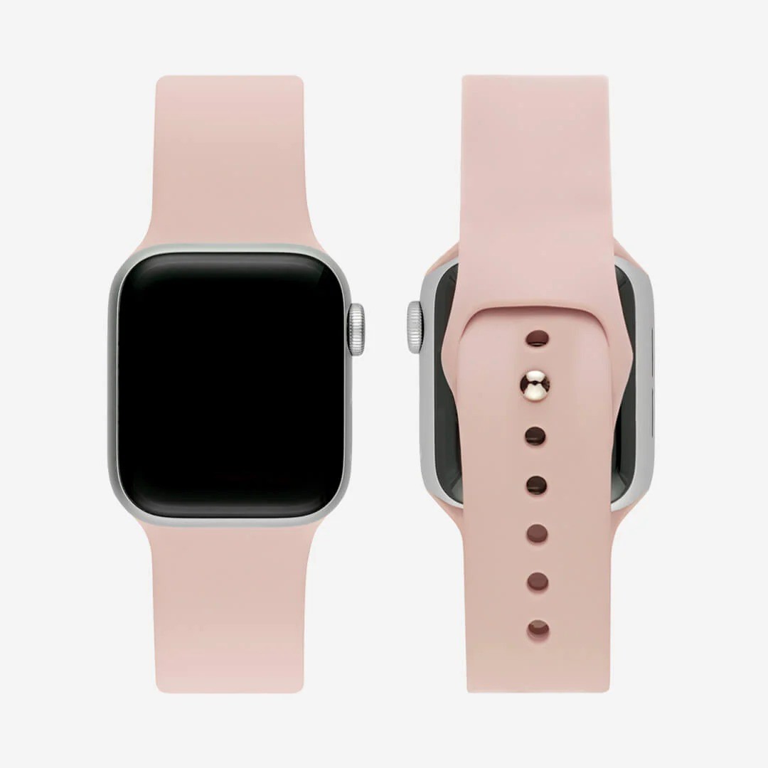 Pudra Pembesi Silikon Kordon – Apple Watch Uyumlu (S/M & M/L)