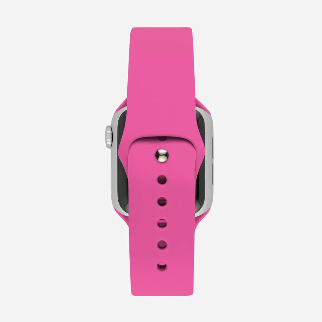 Fuşya Silikon Kordon – Apple Watch Uyumlu (S/M & M/L)