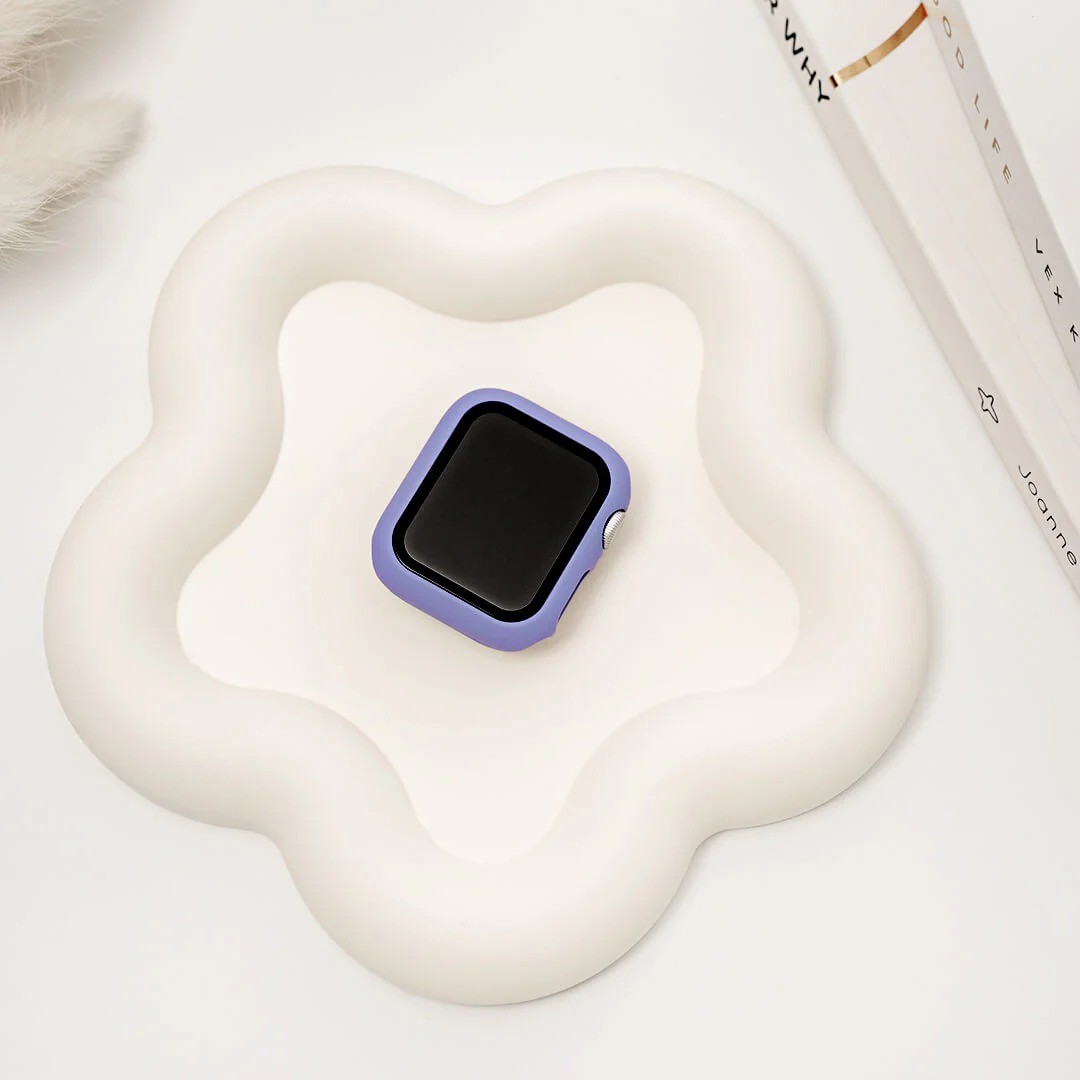 Apple Watch Uyumlu Kasa ve Ekran Koruyucu Kılıf – Lila | Klasik Model