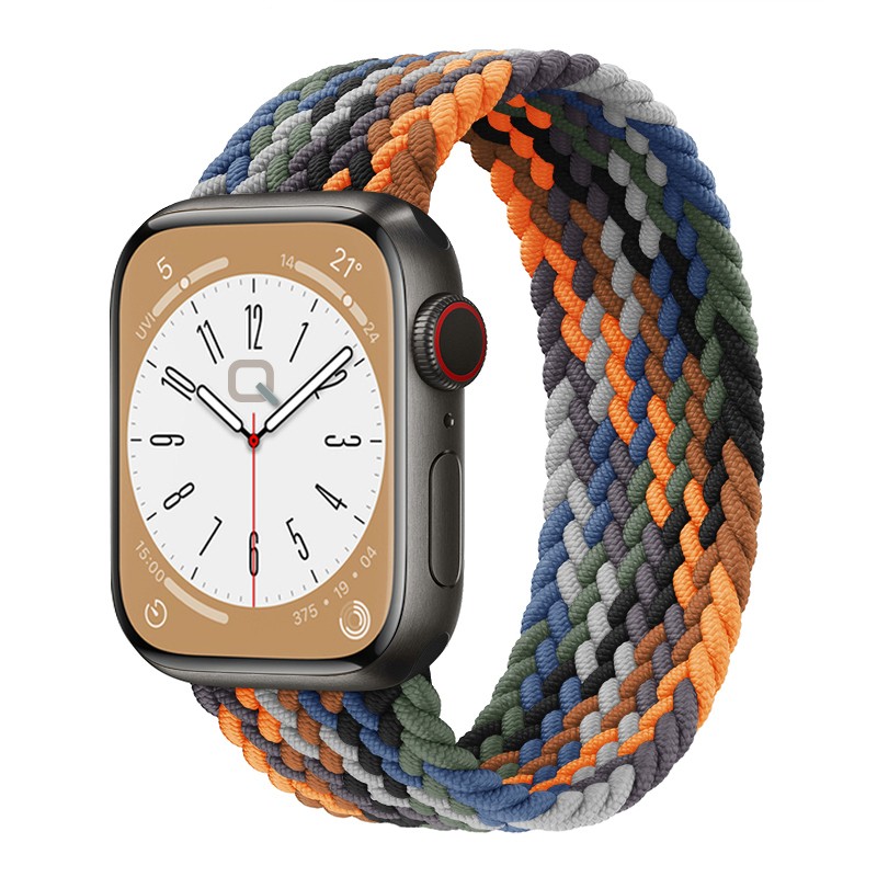 Kamuflaj Apple Watch Örgü Solo Loop Kordon – Small & Medium