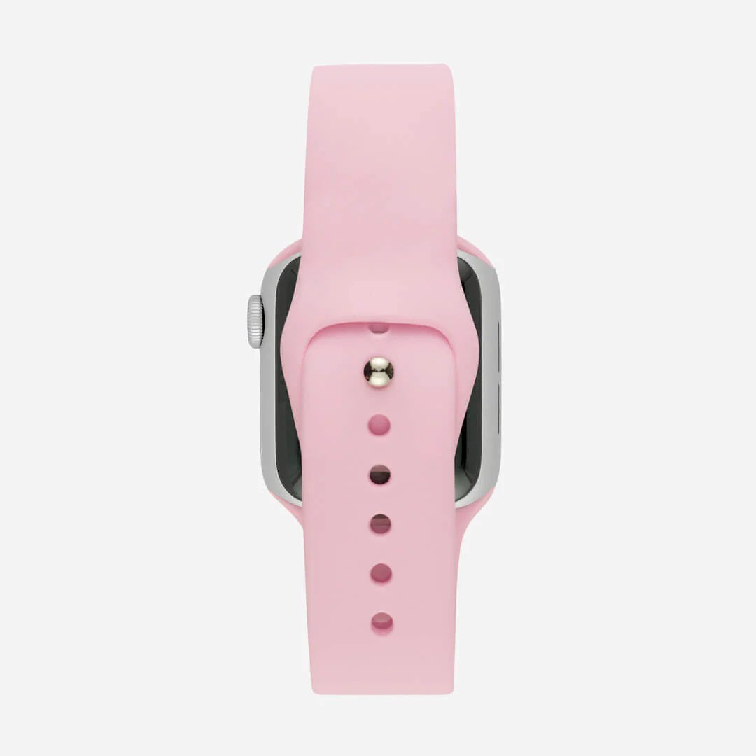 Pembe Silikon Kordon – Apple Watch Uyumlu (S/M & M/L)