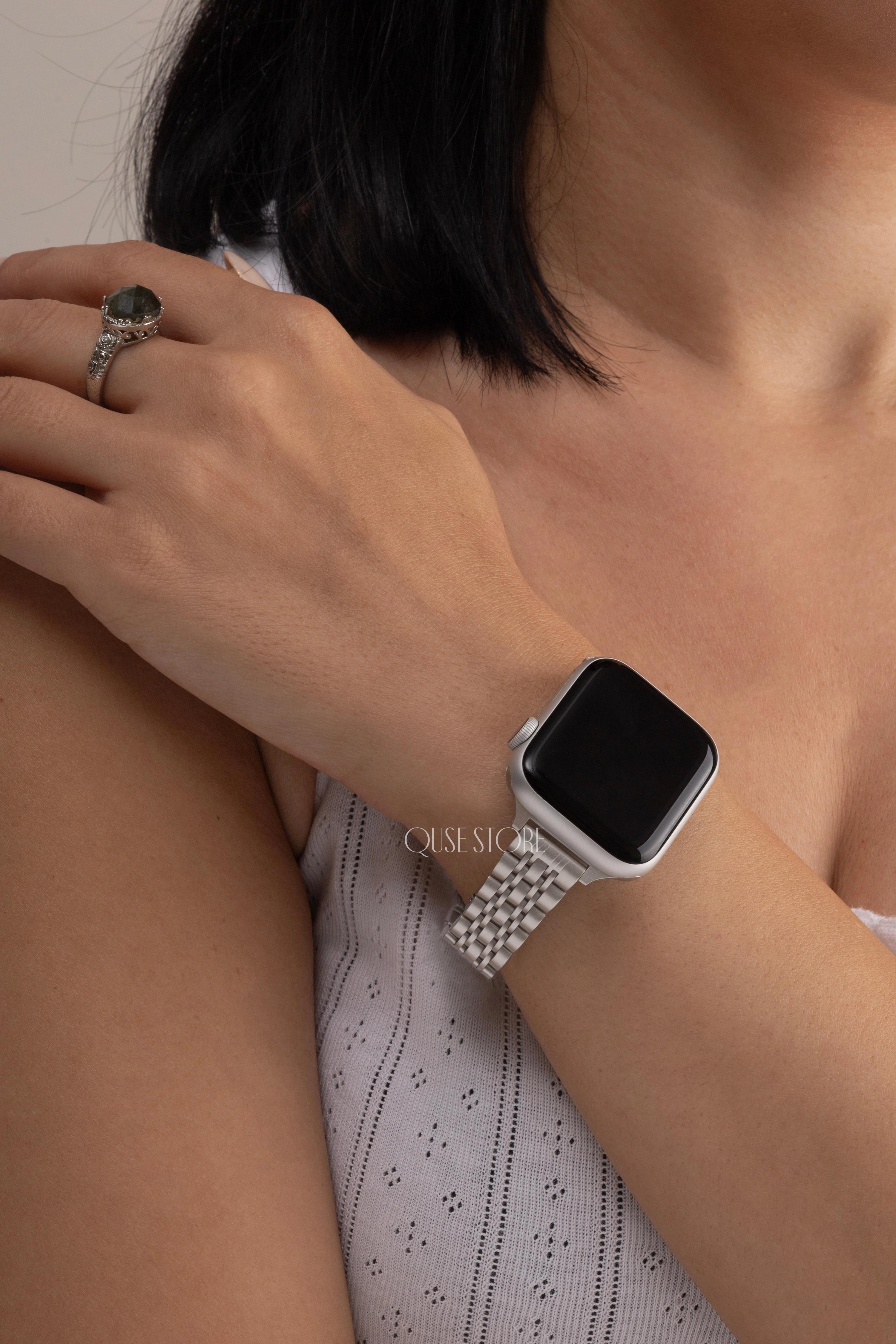 Veloura Slim Serisi - Apple Watch ile Uyumlu Paslanmaz Çelik Kordon