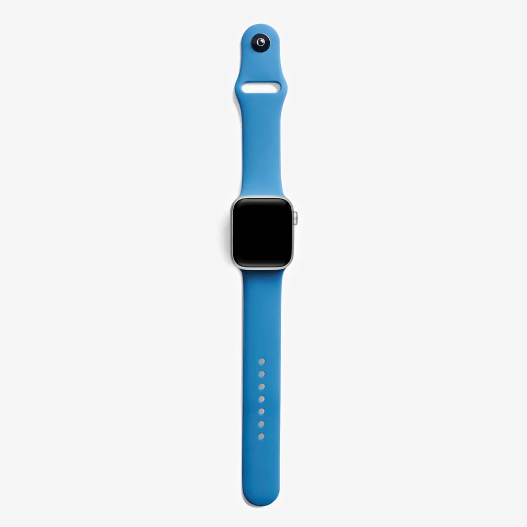 Mavi Silikon Kordon – Apple Watch Uyumlu (S/M & M/L)