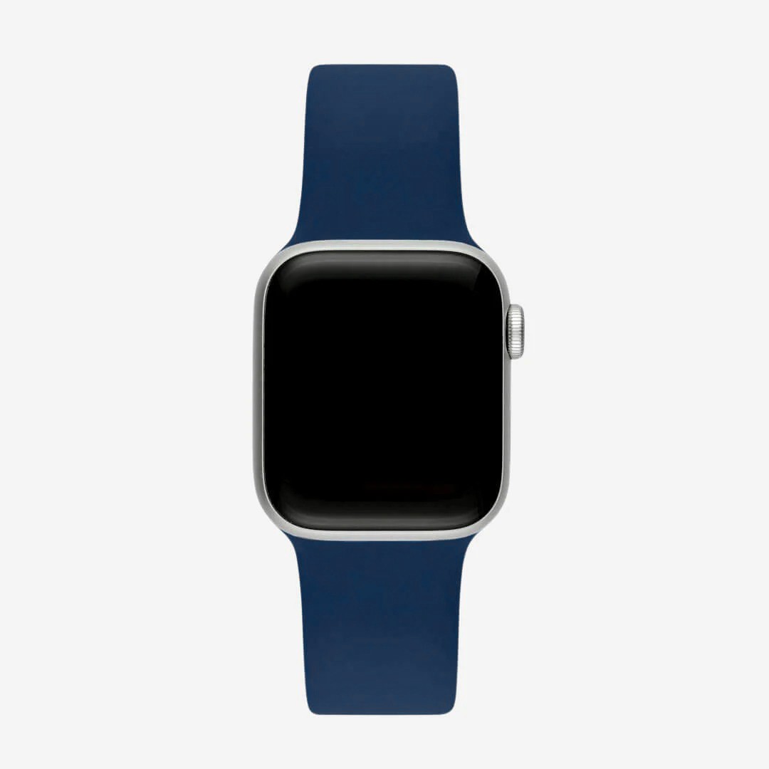Lacivert Silikon Kordon – Apple Watch Uyumlu (S/M & M/L)