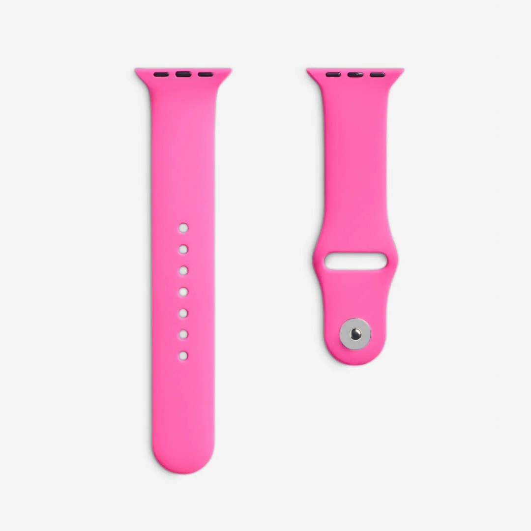 Barbie Pembesi Silikon Kordon – Apple Watch Uyumlu (S/M & M/L)