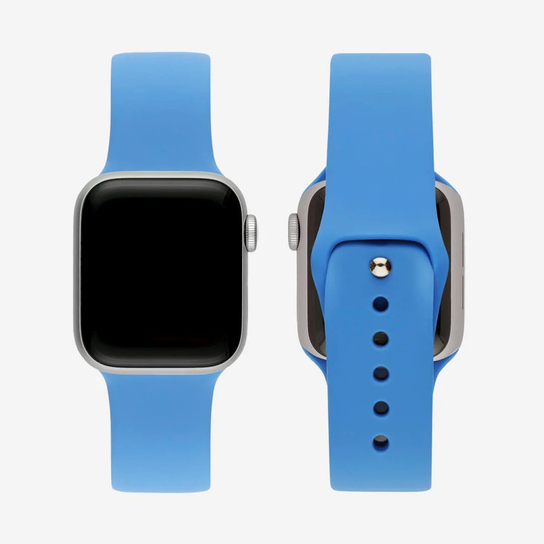 Mavi Silikon Kordon – Apple Watch Uyumlu (S/M & M/L)