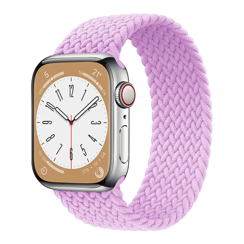 Lavanta Apple Watch Örgü Solo Loop Kordon – Small & Medium