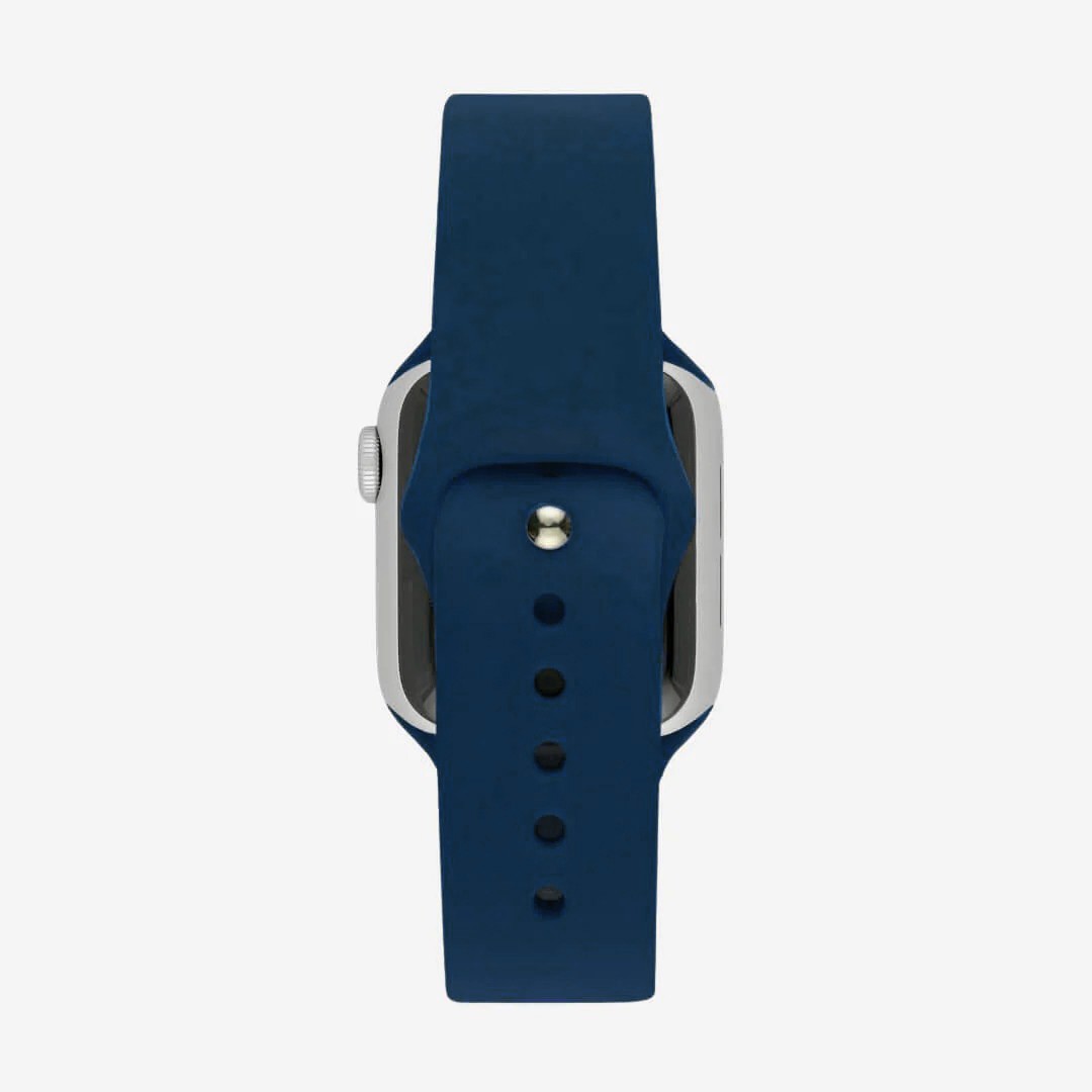 Lacivert Silikon Kordon – Apple Watch Uyumlu (S/M & M/L)