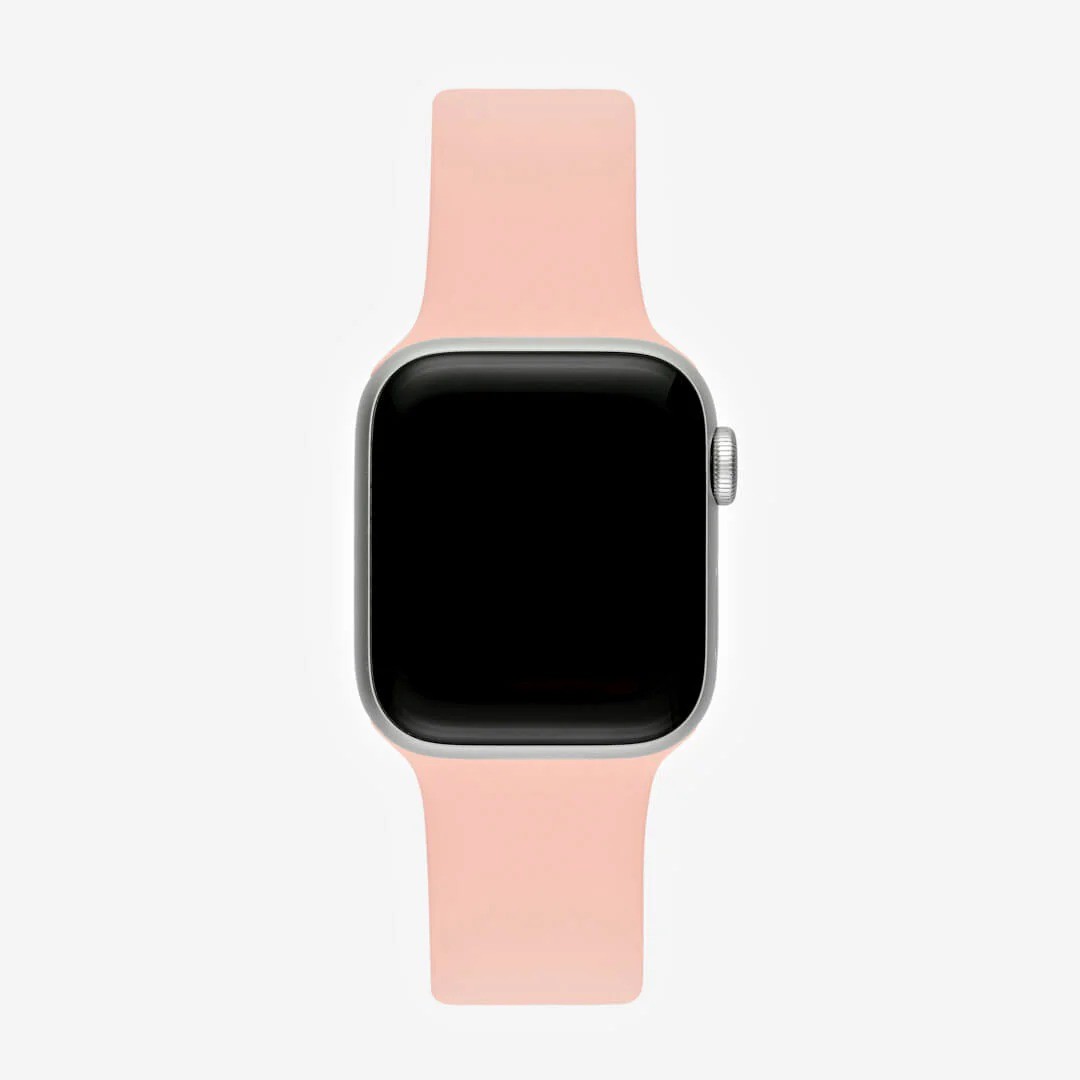 Allık Pembesi Silikon Kordon – Apple Watch Uyumlu (S/M & M/L)