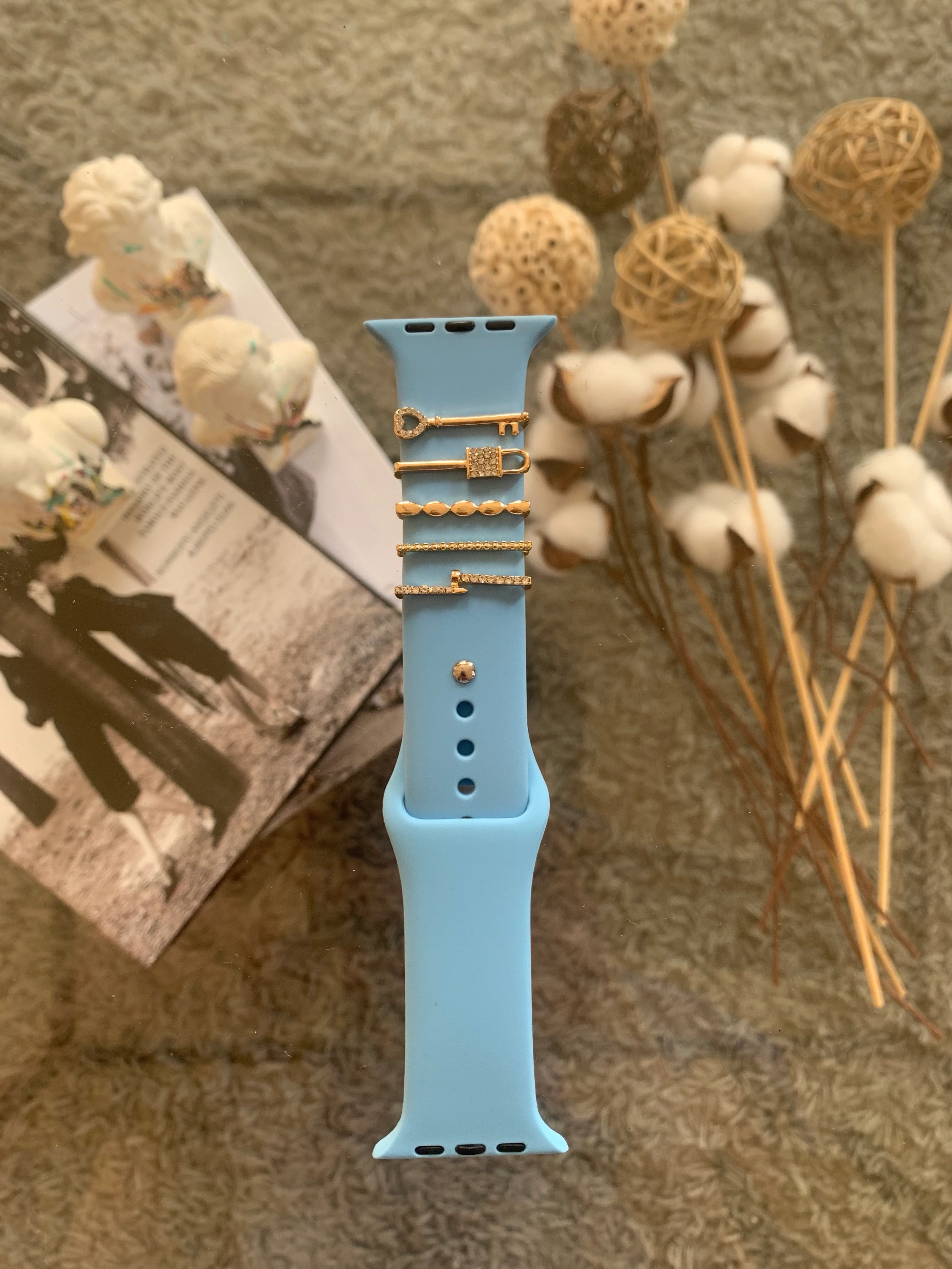 Silikon Kordon Charm Süsü | Xiaomi, Samsung, Huawei, Apple Watch Uyumlu