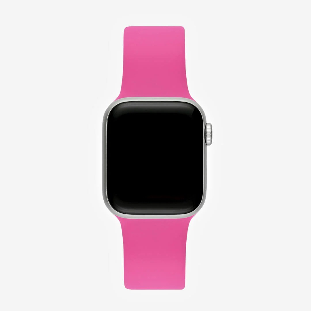 Fuşya Silikon Kordon – Apple Watch Uyumlu (S/M & M/L)