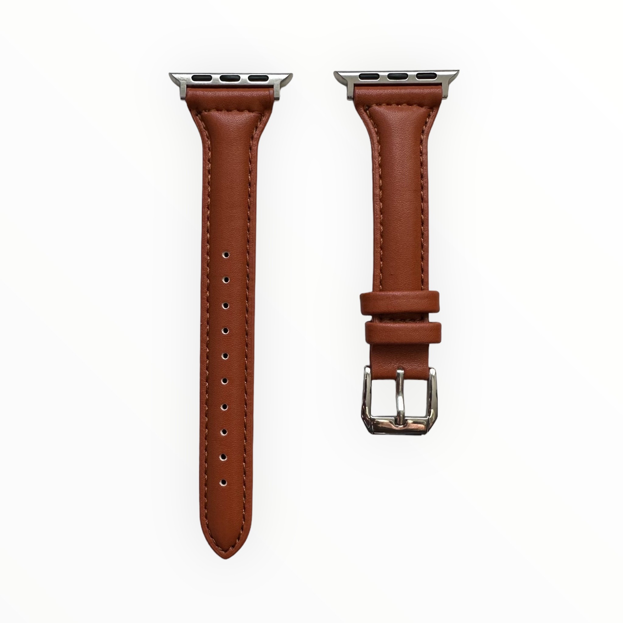 Lina Serisi - Apple Watch ile Uyumlu Deri Kordon - Kahverengi