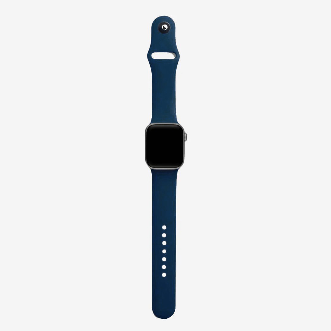 Lacivert Silikon Kordon – Apple Watch Uyumlu (S/M & M/L)