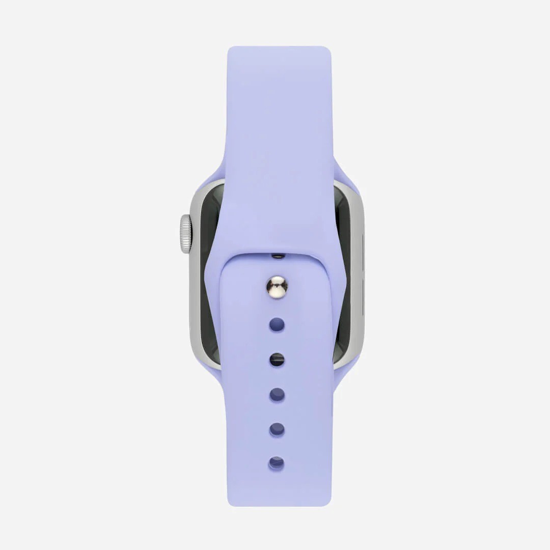Lila Silikon Kordon – Apple Watch Uyumlu (S/M & M/L)