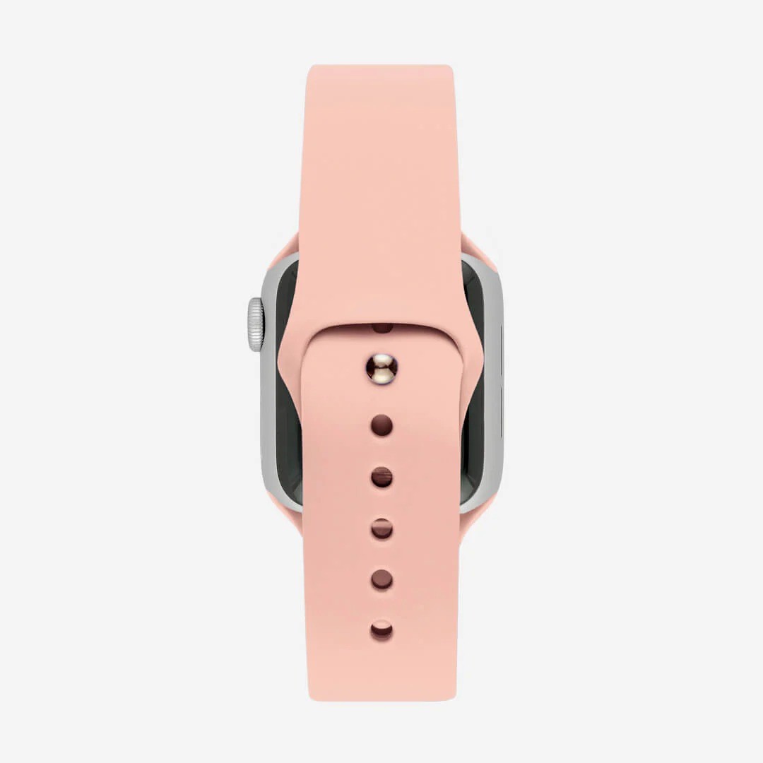 Allık Pembesi Silikon Kordon – Apple Watch Uyumlu (S/M & M/L)