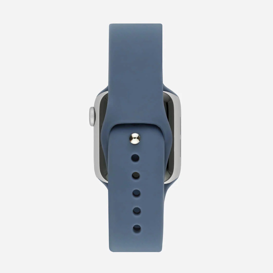 Loş Mavi Silikon Kordon – Apple Watch Uyumlu (S/M & M/L)