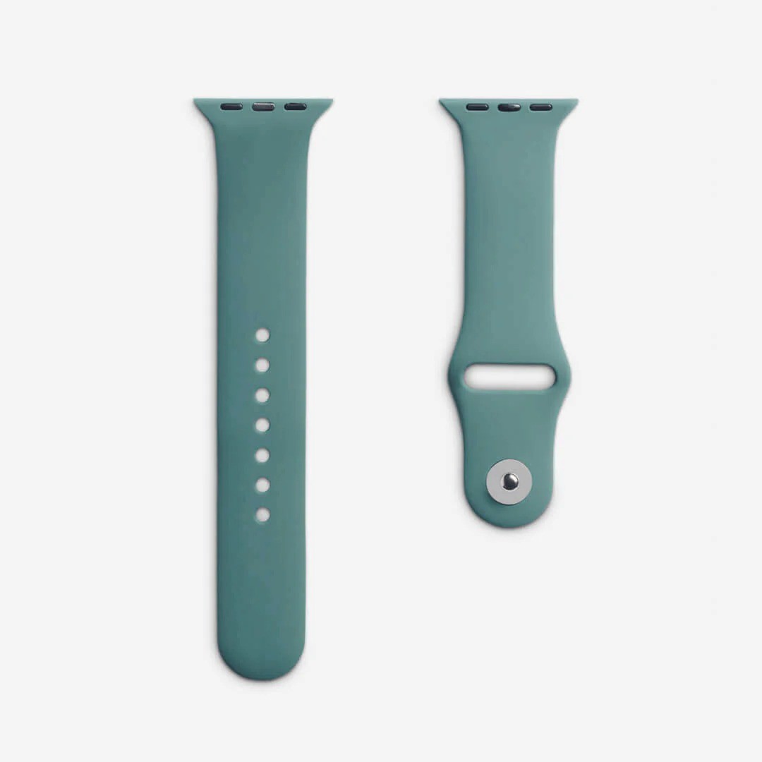 Haki Silikon Kordon – Apple Watch Uyumlu (S/M & M/L)
