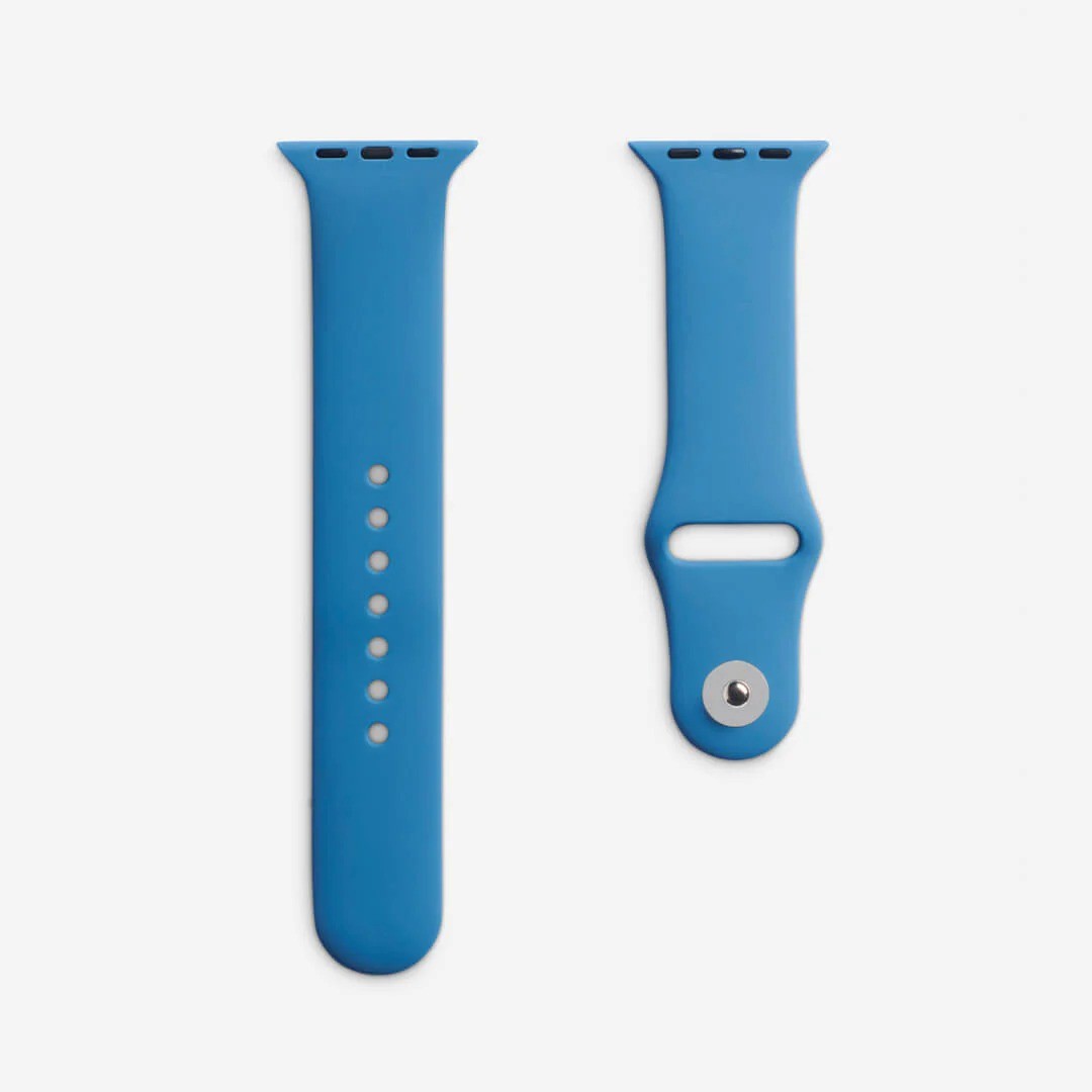 Mavi Silikon Kordon – Apple Watch Uyumlu (S/M & M/L)