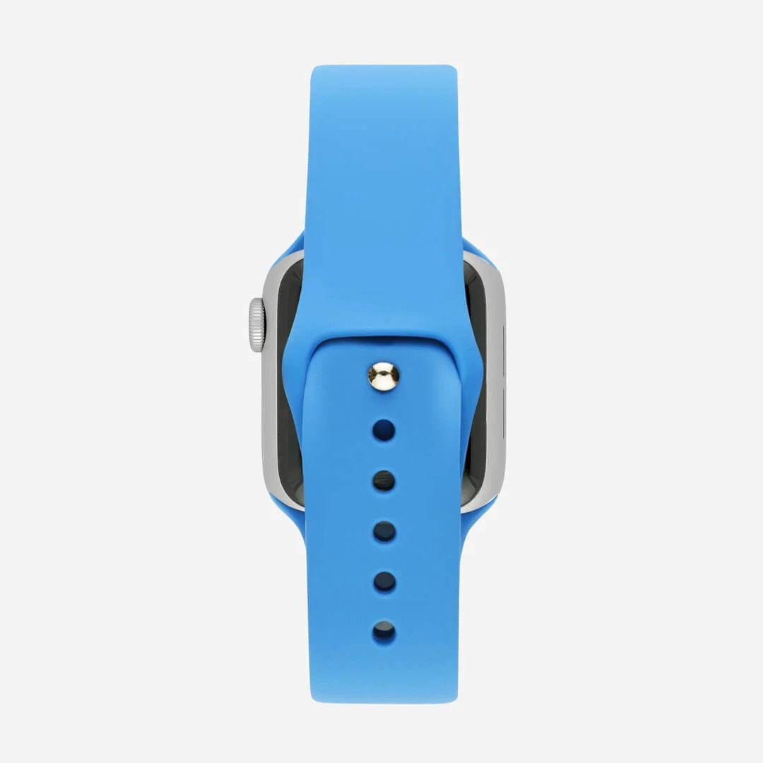 Mavi Silikon Kordon – Apple Watch Uyumlu (S/M & M/L)