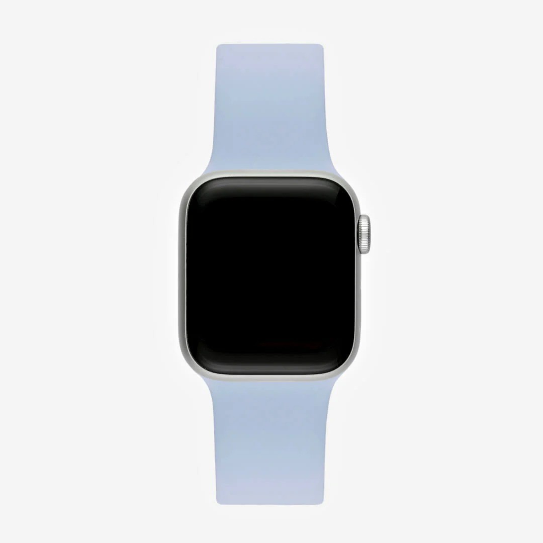 Sis Mavisi Silikon Kordon – Apple Watch Uyumlu (S/M & M/L)