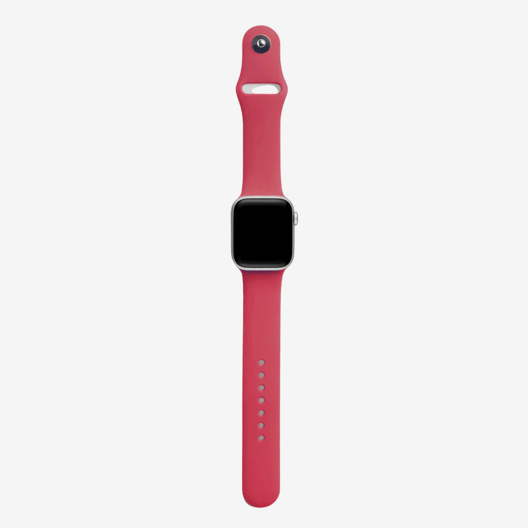 Vişne Silikon Kordon – Apple Watch Uyumlu (S/M & M/L)