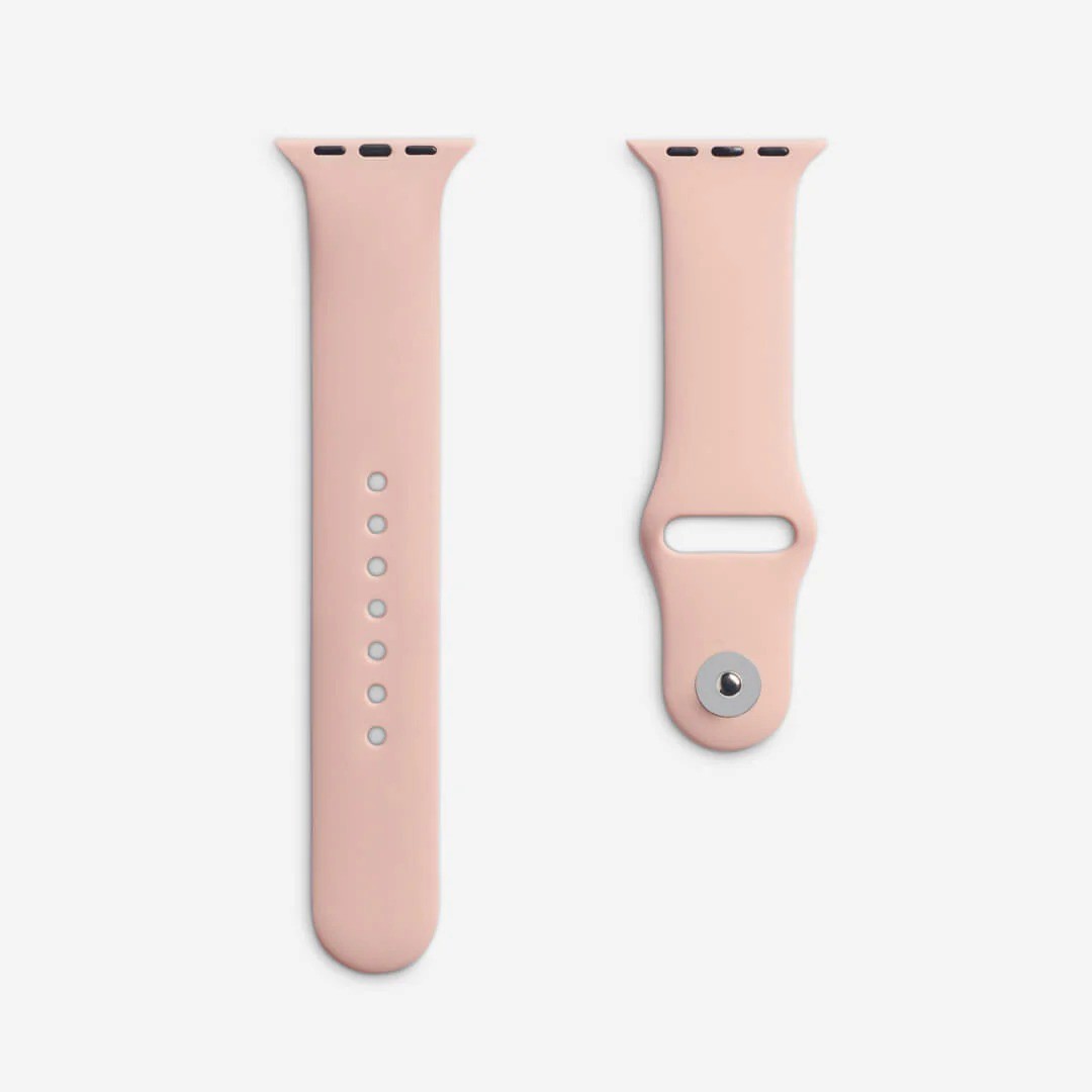 Pudra Pembesi Silikon Kordon – Apple Watch Uyumlu (S/M & M/L)