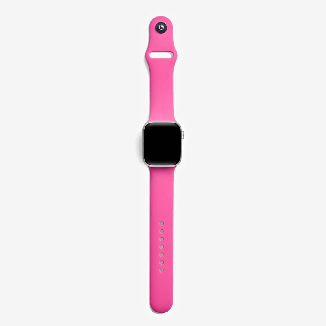 Fuşya Silikon Kordon – Apple Watch Uyumlu (S/M & M/L)